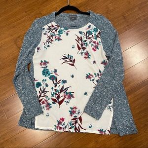 Floral Sweater Blouse